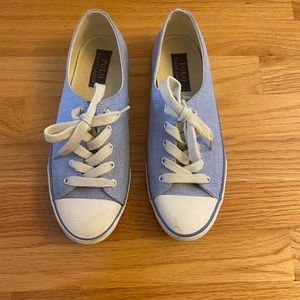 Polo Ralph Lauren Canvas Light Blue Sneakers